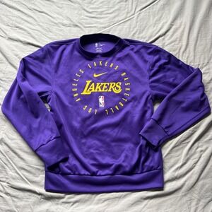 Los Angeles Lakers Sweater Dri-Fit Pullover Size XS Purple NIKE  Sweatshirt NBA